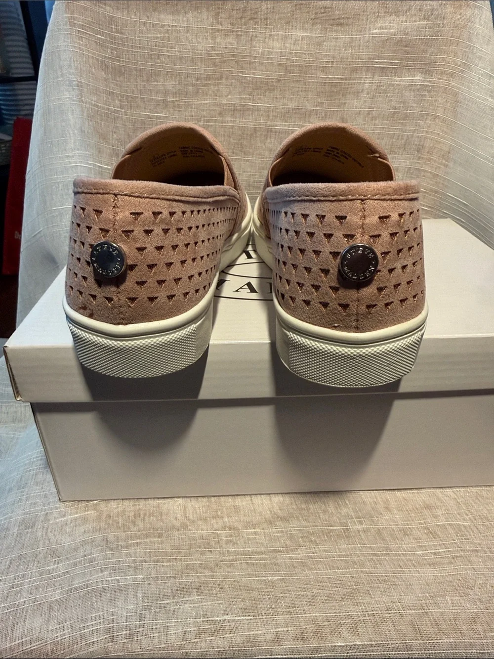 Steve Madden Blush Perforated Slip-On Sneakers